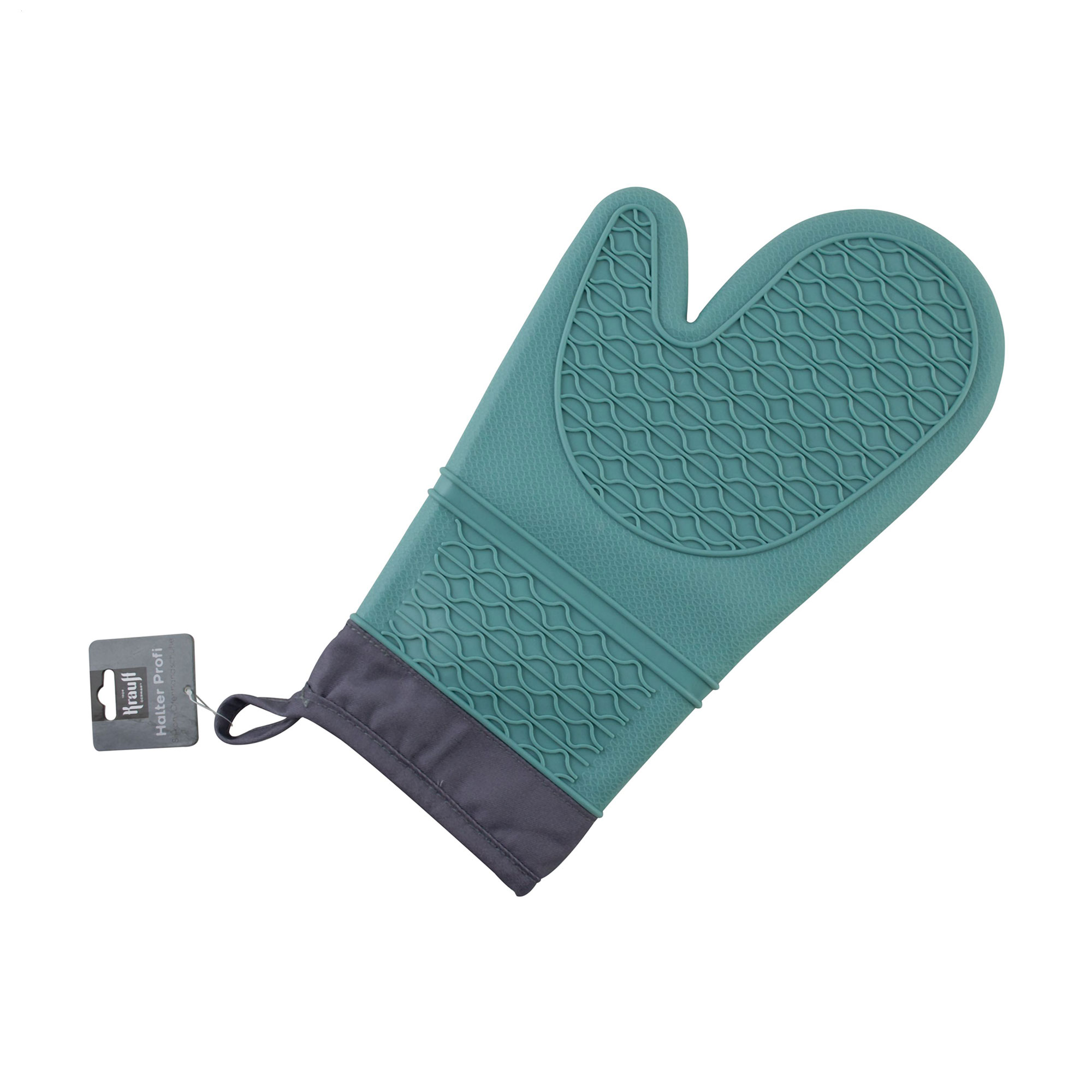 Рукавиця силіконова Krauff Halter Profi бірюзова, 33*19 см (29-305-077)
